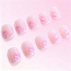 Nail Enhancements Floral Design Easy Application