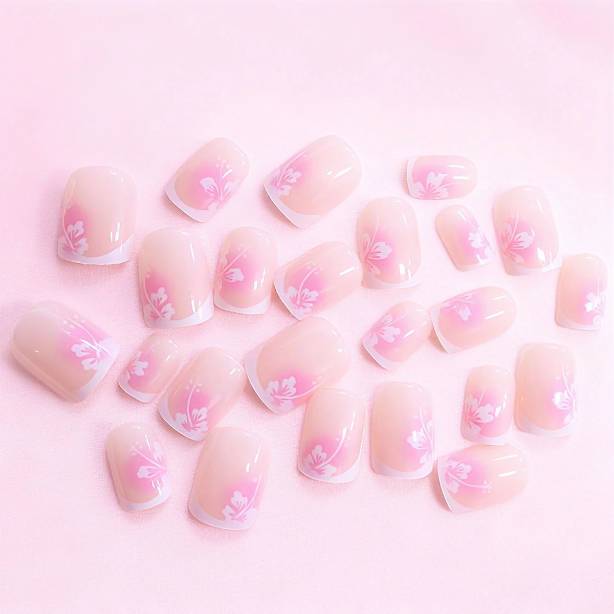 Nail Enhancements Floral Design Easy Application