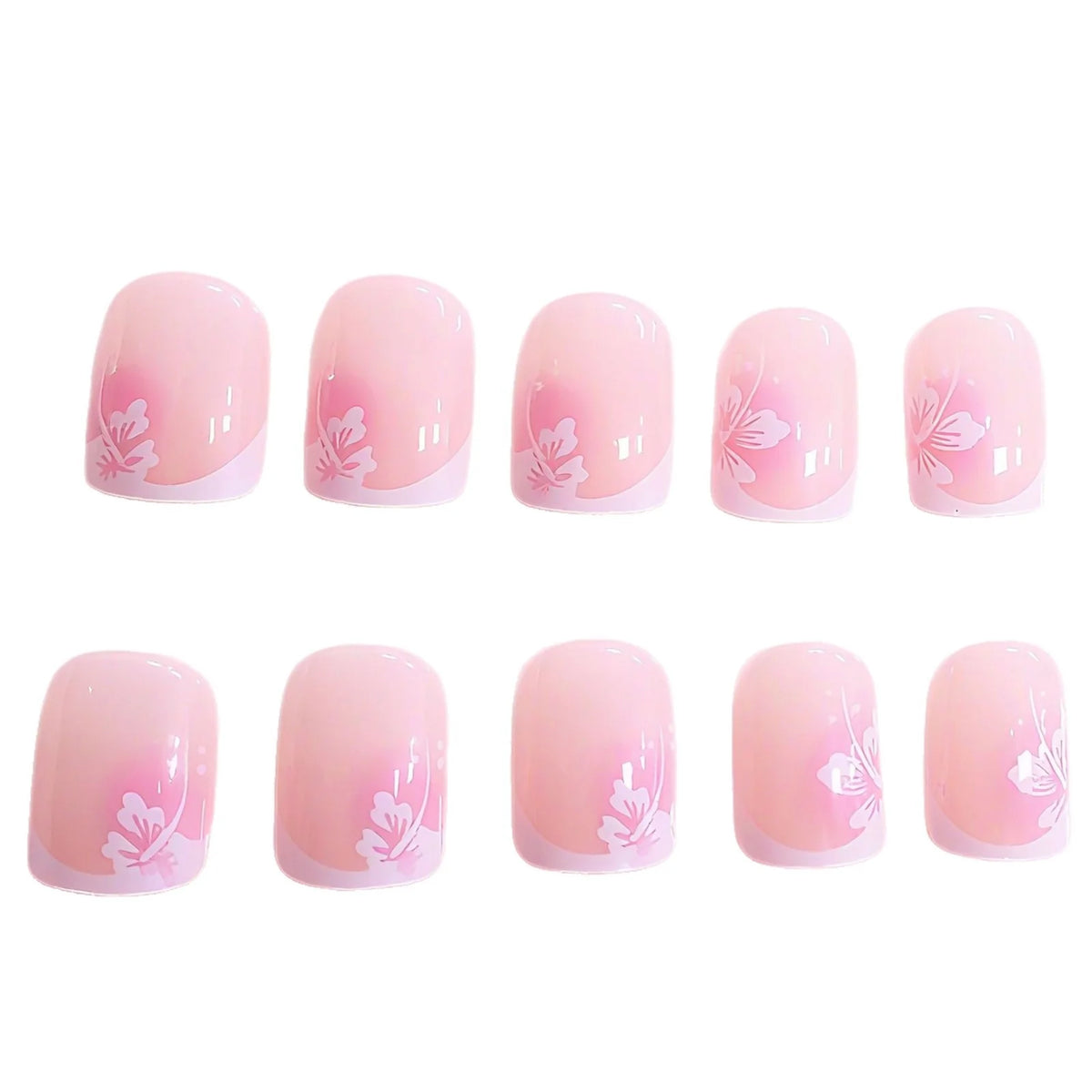 Nail Enhancements Floral Design Easy Application