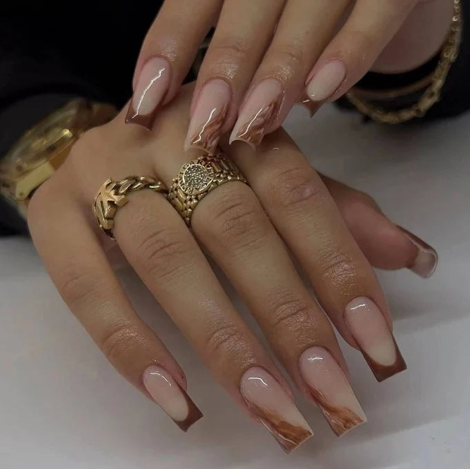 Nail Enhancements Long Almond Shape Easy Application