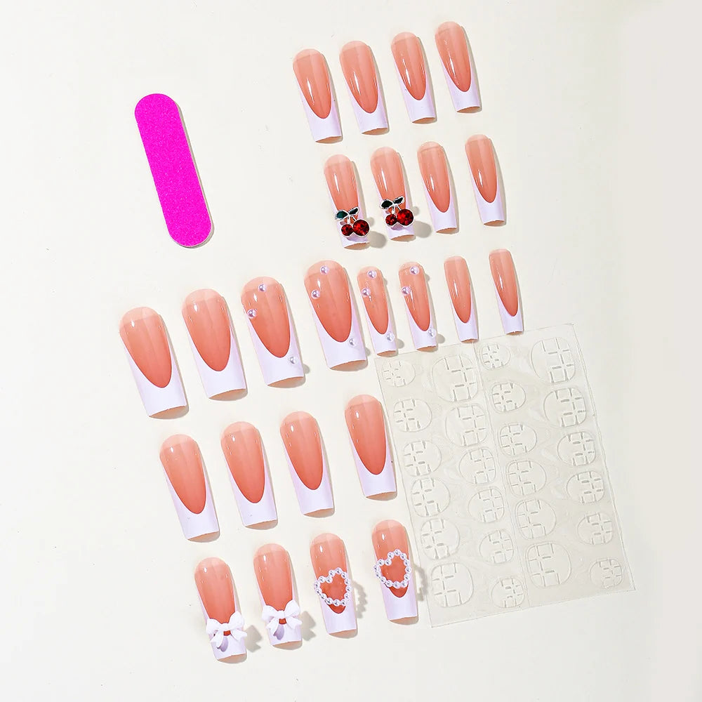 Nail Extensions 3D Acrylic Charms & Floral Accents