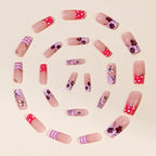 Nail Extensions 3D Floral Acrylic Comfort Fit