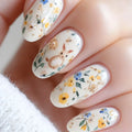 Nail Extensions 3D Hand-Painted Floral Comfortable Fit