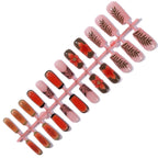 Nail Extensions Acrylic 3D Floral & Patterned Full Coverage