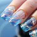 Nail Extensions Acrylic Abstract Design Comfort Fit