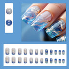 Nail Extensions Acrylic Abstract Design Comfort Fit