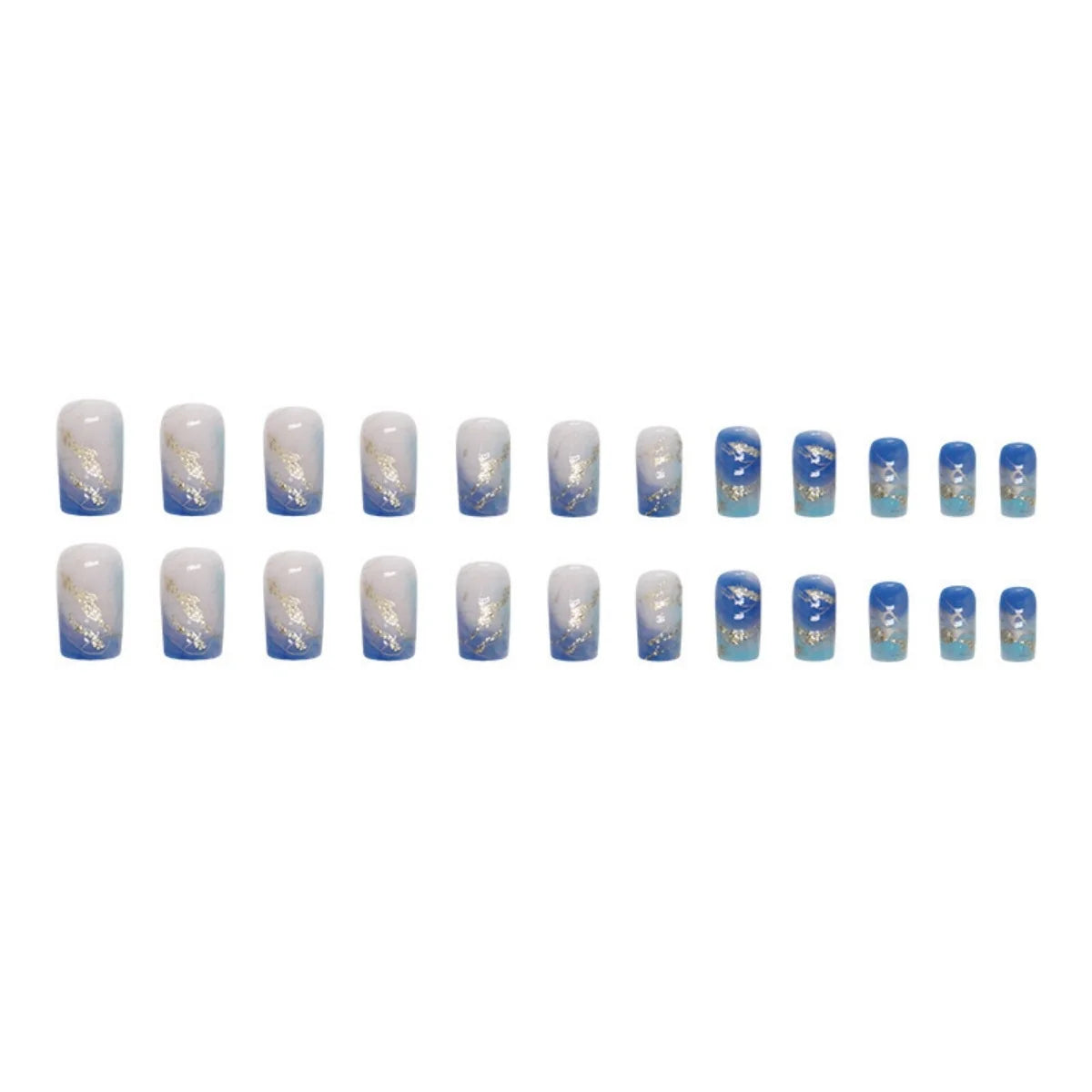 Nail Extensions Acrylic Abstract Design Comfort Fit