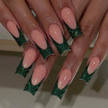 Nail Extensions Acrylic Botanical Design Easy Application