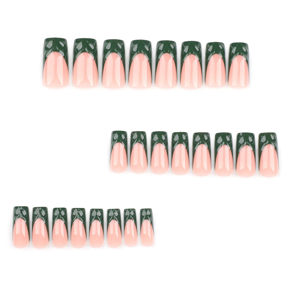 Nail Extensions Acrylic Botanical Design Easy Application