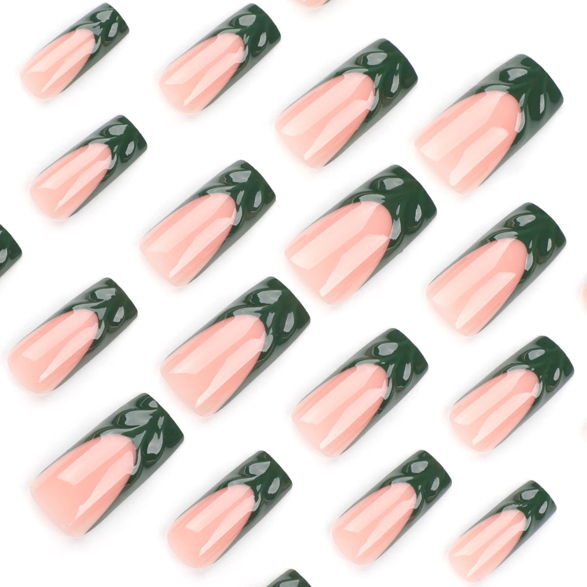 Nail Extensions Acrylic Botanical Design Easy Application