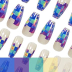 Nail Extensions Acrylic Chip-Resistant Holographic