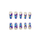Nail Extensions Acrylic Chip-Resistant Holographic