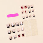 Nail Extensions Acrylic Floral Design Comfortable Fit