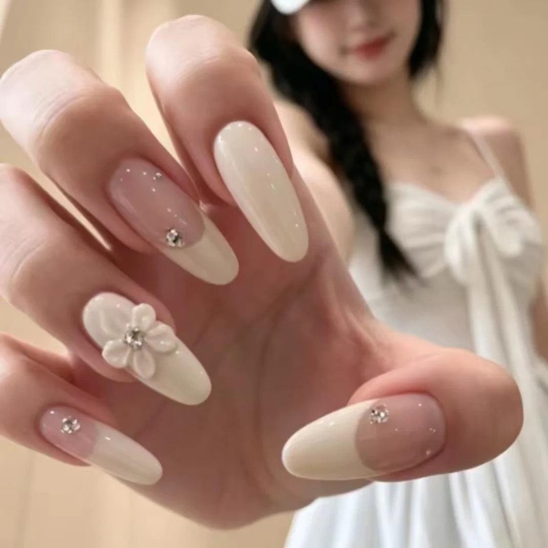 Nail Extensions Acrylic Floral Lightweight