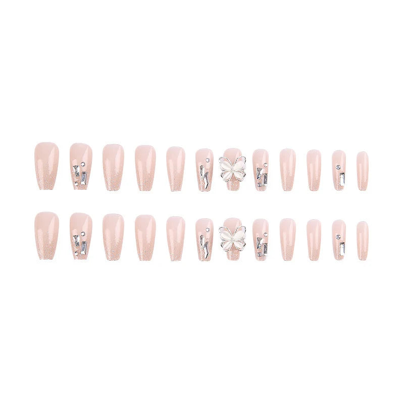 Nail Extensions Acrylic Floral Long-Lasting