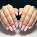 Nail Extensions Acrylic Heart-Embellished 24-Piece