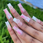 Nail Extensions Acrylic Lightweight 3D Bows & Hearts