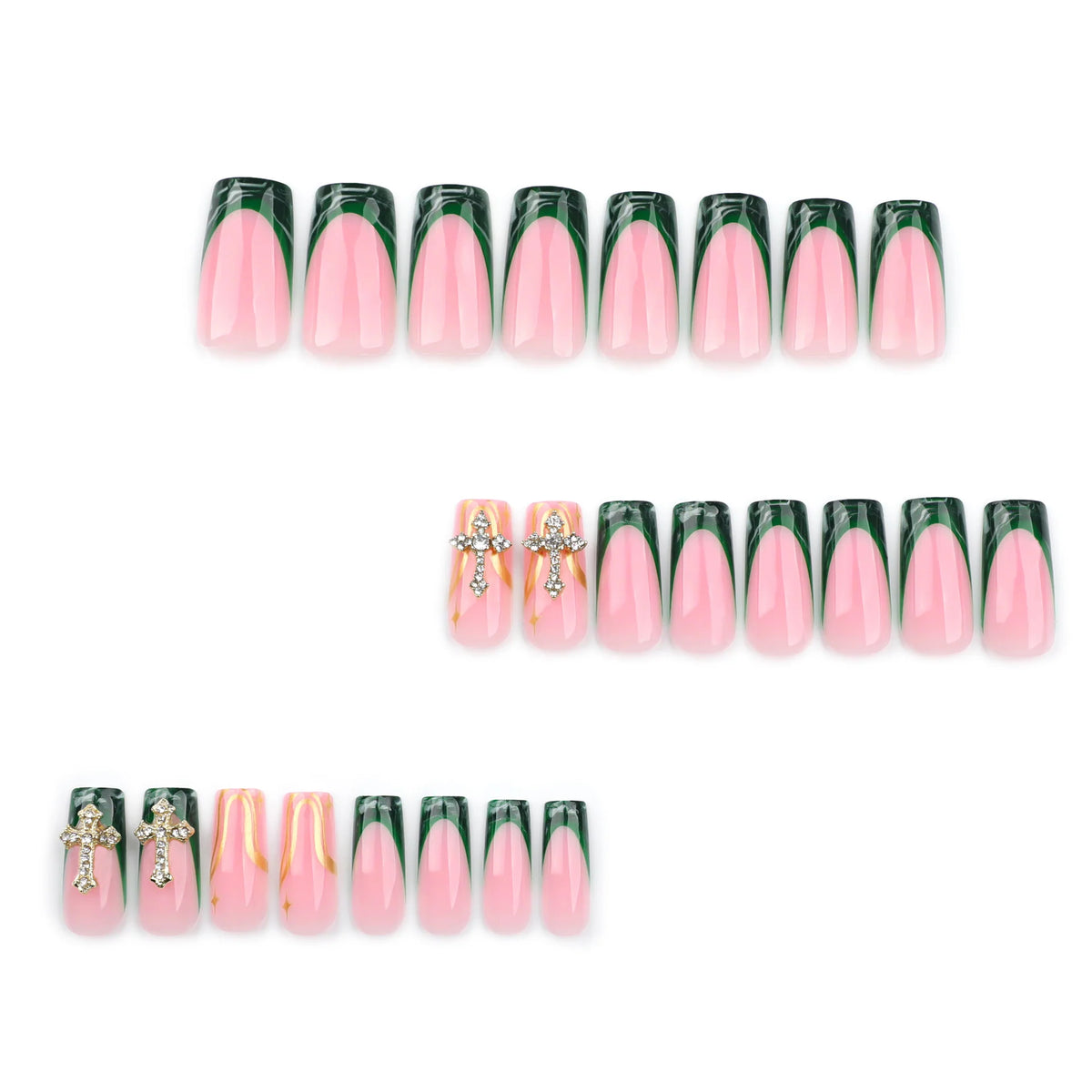Nail Extensions Acrylic Sparkling Accents