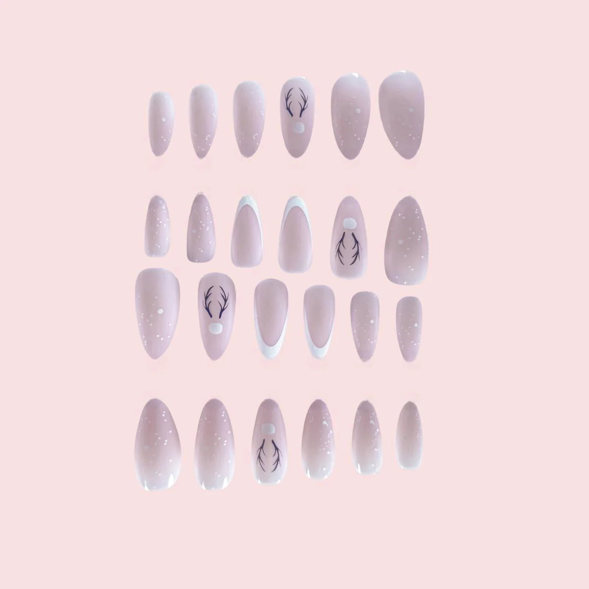 Nail Extensions Almond Shape Artistic Detailing Easy Application