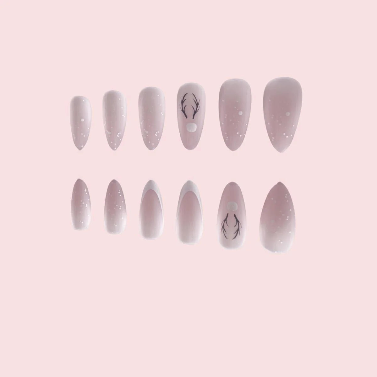 Nail Extensions Almond Shape Artistic Detailing Easy Application