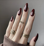 Nail Extensions Almond Shape Long-Lasting Gelatin & Rolled Strips