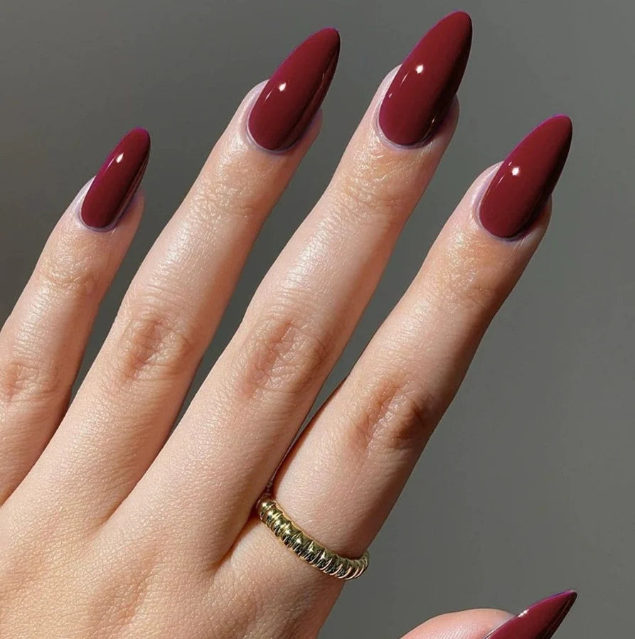 Nail Extensions Almond Shape Long-Lasting Gelatin & Rolled Strips