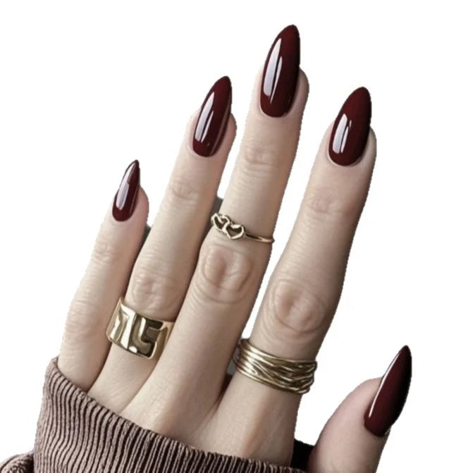 Nail Extensions Almond Shape Long-Lasting Gelatin & Rolled Strips
