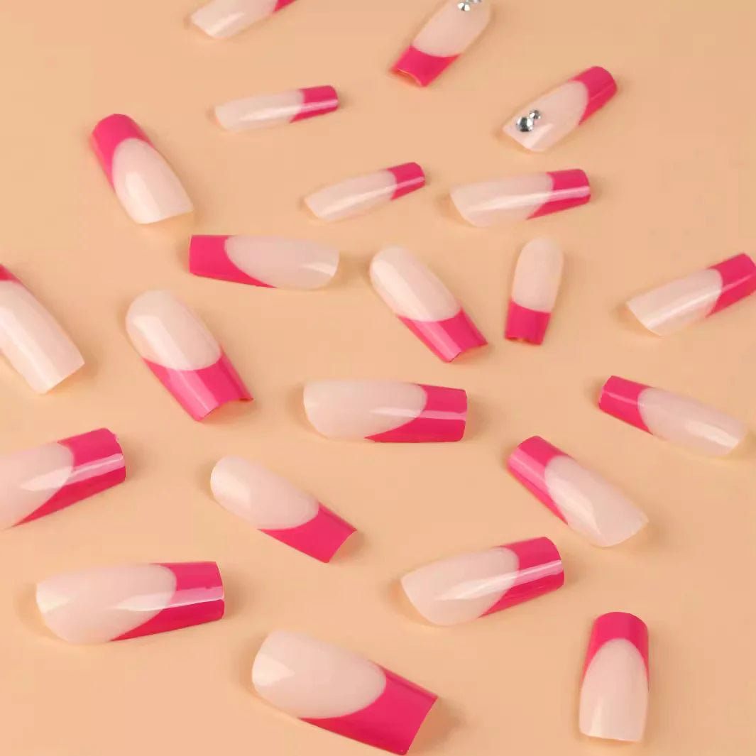 Nail Extensions Almond Shape Rhinestone Accents Durable