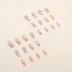 Nail Extensions Artistic Blue Designs Easy Apply & Trim