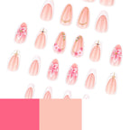 Nail Extensions Blue Floral Durable & Easy Application