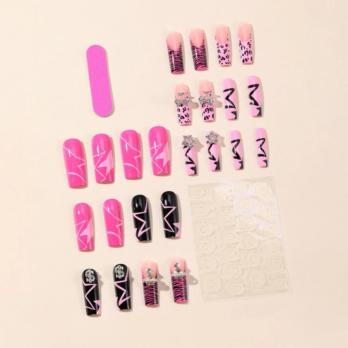 Nail Extensions Bold Artistic Designs Quick Application