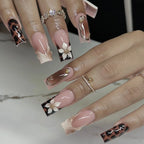 Nail Extensions Floral Acrylic Multiple Sizes