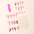 Nail Extensions Floral & Butterfly Long-Lasting