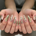 Nail Extensions Floral Design Comfortable Fit Set of 30
