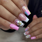 Nail Extensions Floral Design Easy-Apply Lightweight & Long-Lasting