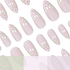 Nail Extensions Floral French Tip Easy Application & Comfortable Fit