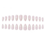 Nail Extensions Floral French Tip Easy Application & Comfortable Fit
