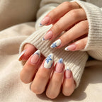 Nail Extensions Floral Gel Easy Application Long-Lasting
