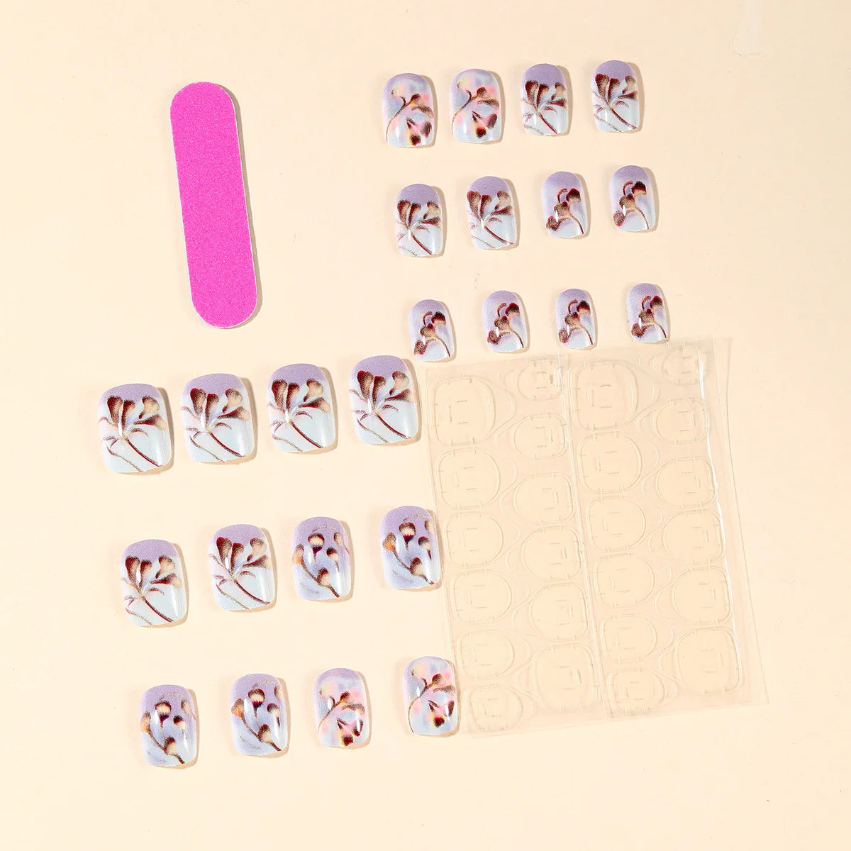 Nail Extensions Floral Gel Long-Lasting