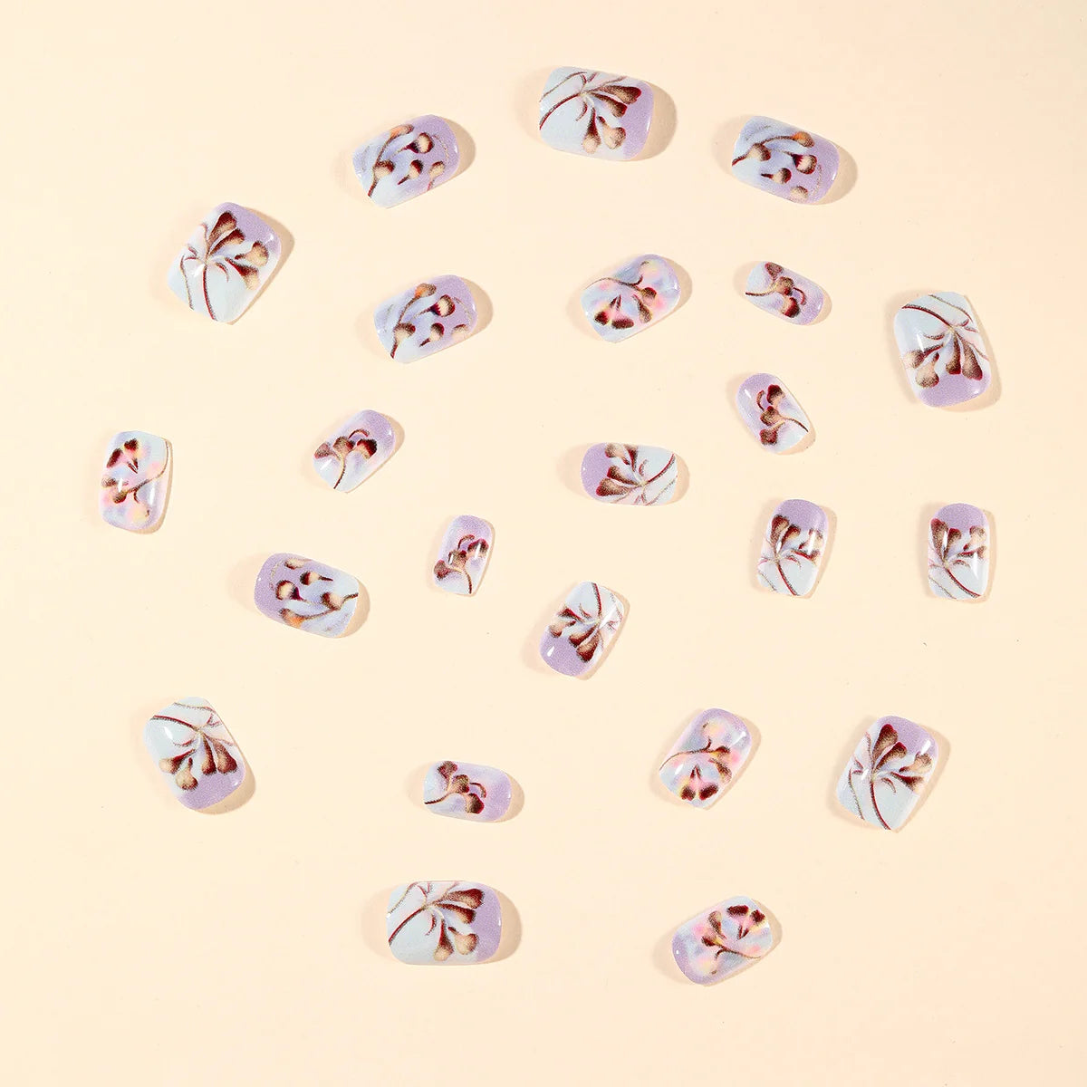 Nail Extensions Floral Gel Long-Lasting