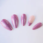 Nail Extensions Floral & Glitter Easy-Apply