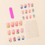 Nail Extensions Floral White 224 Piece Easy Application