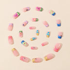 Nail Extensions Floral White 224 Piece Easy Application