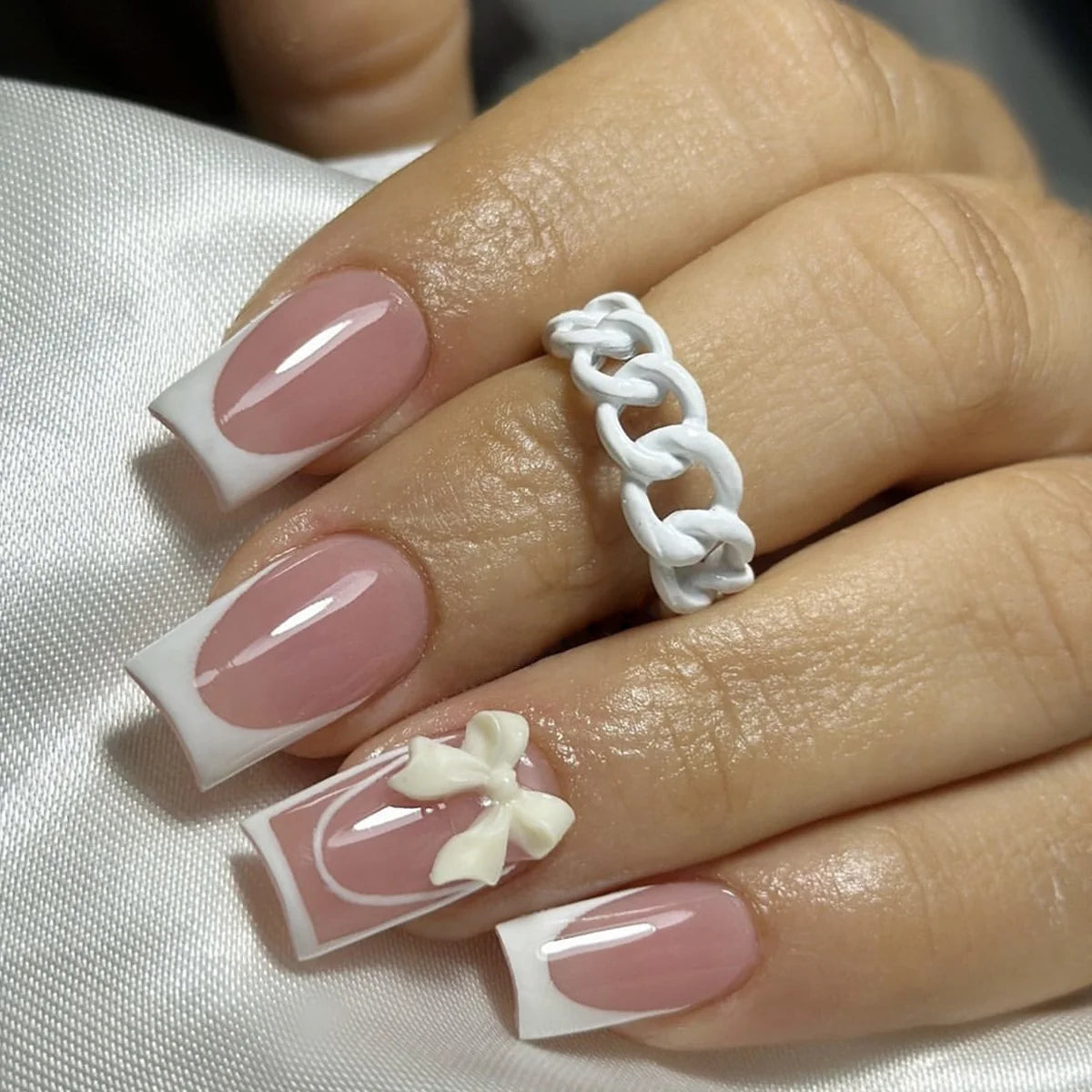 Nail Extensions French Tip Acrylic Easy Application