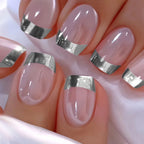 Nail Extensions French Tip Acrylic Long-Lasting
