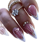 Nail Extensions Gelatin Tips Metallic Accents Comfort Fit