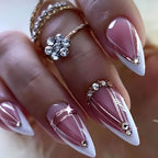 Nail Extensions Gelatin Tips Metallic Accents Comfort Fit