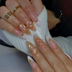 Nail Extensions Gelatin Tips Metallic Accents Comfort Fit