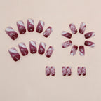Nail Extensions Geometric Design Easy Application & Comfortable Fit
