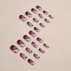 Nail Extensions Geometric Design Easy Application & Comfortable Fit